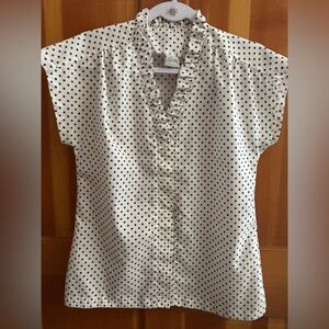Vintage polka dot Pykettes blouse